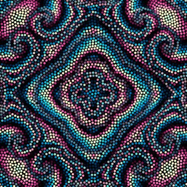 Sorunsuz mozaik sanat desen