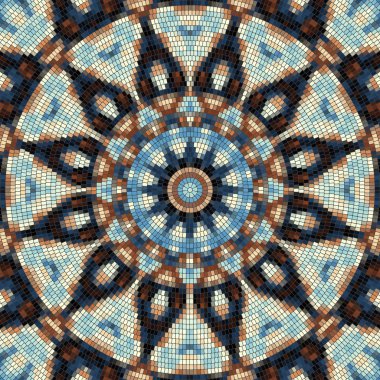 Sorunsuz mozaik sanat desen