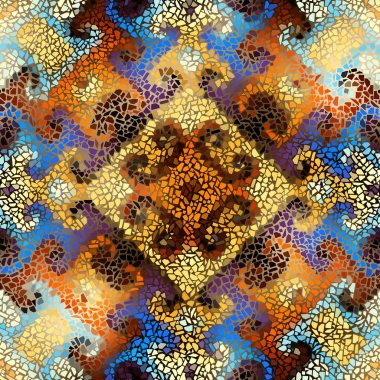 Sorunsuz mozaik sanat desen