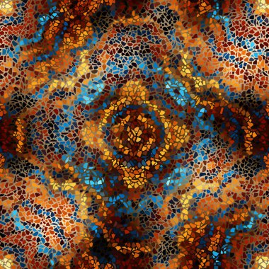 Sorunsuz mozaik sanat desen