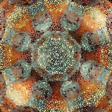 Sorunsuz mozaik sanat desen