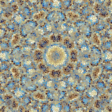 Sorunsuz mozaik sanat desen