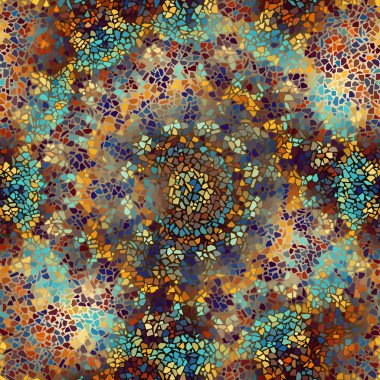 Sorunsuz mozaik sanat desen