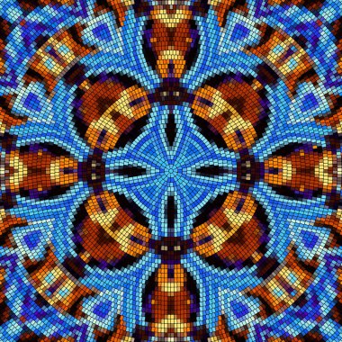 Sorunsuz mozaik sanat desen