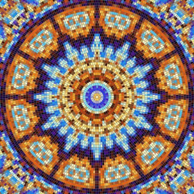 Sorunsuz mozaik sanat desen