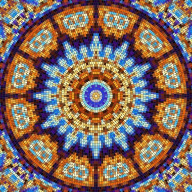 Sorunsuz mozaik sanat desen