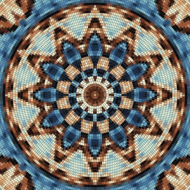 Sorunsuz mozaik sanat desen