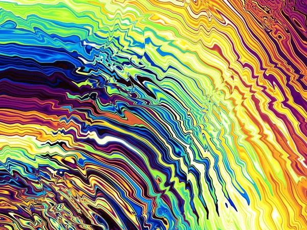 Abstraktes psychedelisches Regenbogenbild. — Stockfoto