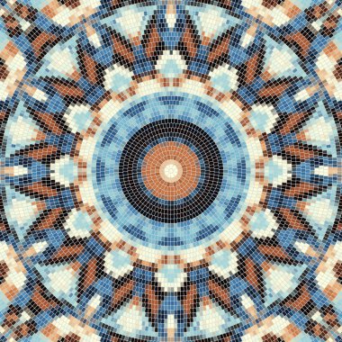 Sorunsuz mozaik sanat desen