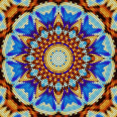 Sorunsuz mozaik sanat desen