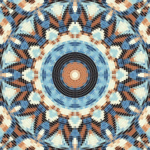 Sömlös mosaik konst mönster — Stock vektor