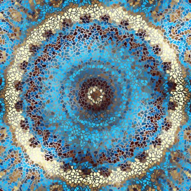 Sorunsuz mozaik sanat desen