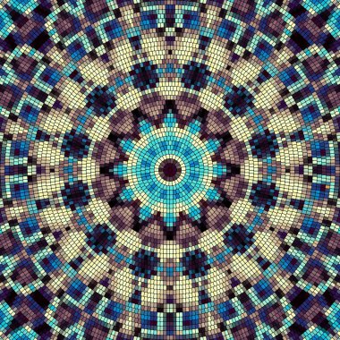 Sorunsuz mozaik sanat desen