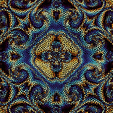 Sorunsuz mozaik sanat desen