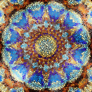 Sorunsuz mozaik sanat desen