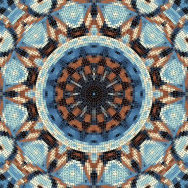 Sorunsuz mozaik sanat desen