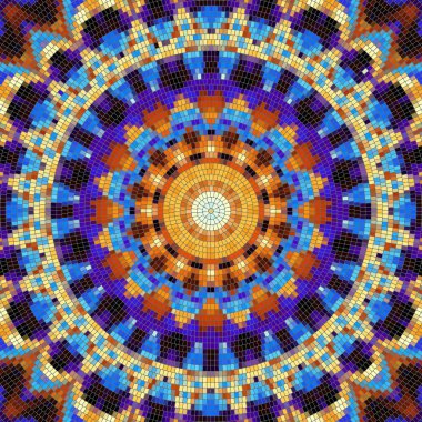 Sorunsuz mozaik sanat desen