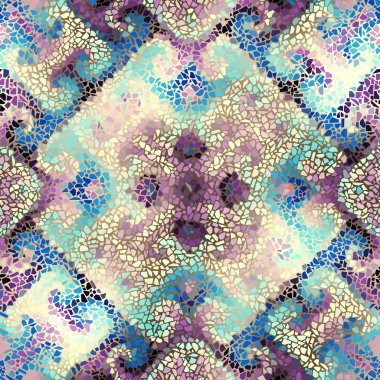 Sorunsuz mozaik sanat desen