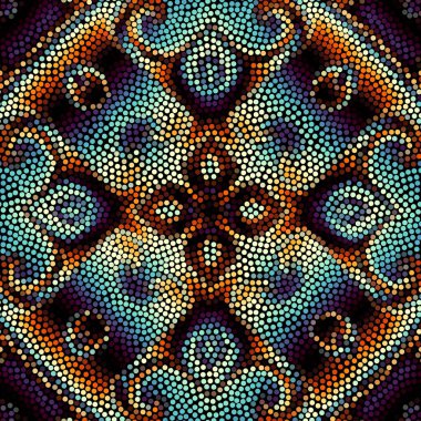 Sorunsuz mozaik sanat desen