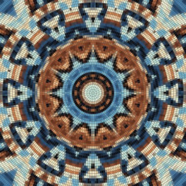 Sorunsuz mozaik sanat desen