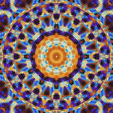 Sorunsuz mozaik sanat desen