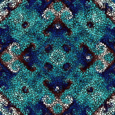 Sorunsuz mozaik sanat desen