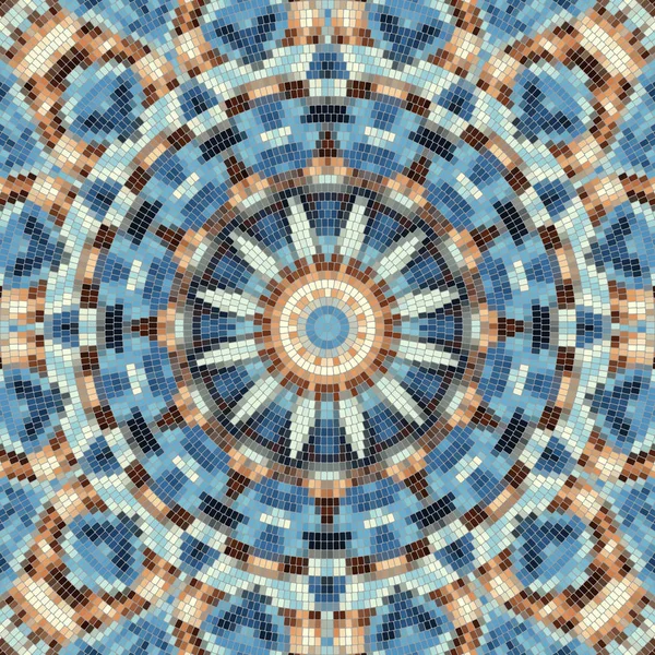 Seamless mosaic art pattern — Stock Vector