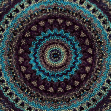 Sorunsuz mozaik sanat desen