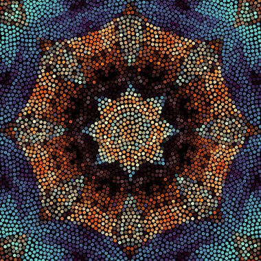 Sorunsuz mozaik sanat desen