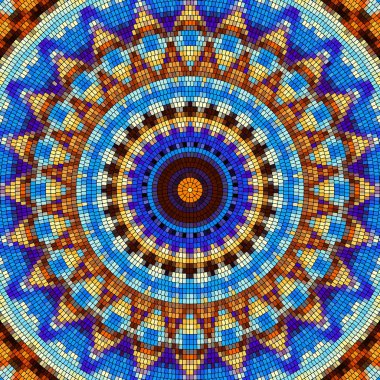 Sorunsuz mozaik sanat desen