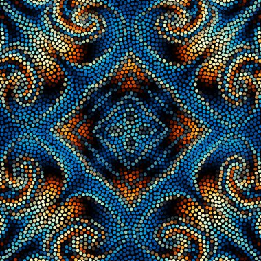 Sorunsuz mozaik sanat desen