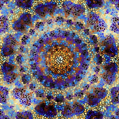 Sorunsuz mozaik sanat desen