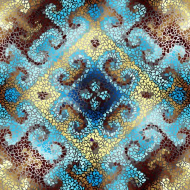 Sorunsuz mozaik sanat desen