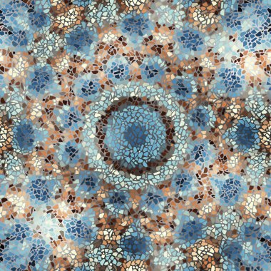 Sorunsuz mozaik sanat desen