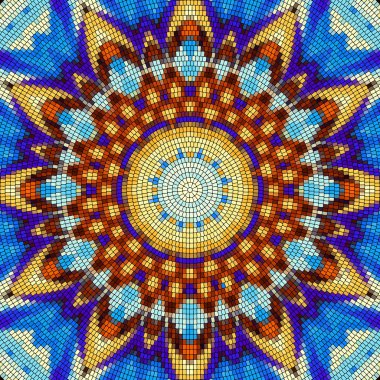 Sorunsuz mozaik sanat desen