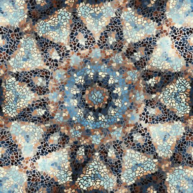 Sorunsuz mozaik sanat desen