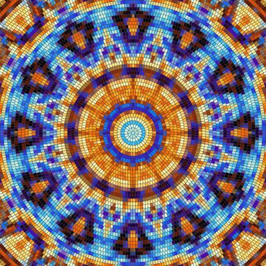 Sorunsuz mozaik sanat desen