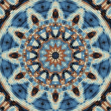Sorunsuz mozaik sanat desen