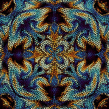 Sorunsuz mozaik sanat desen