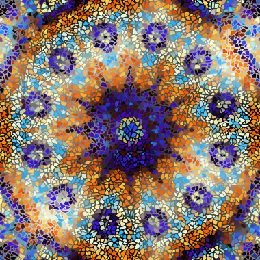 Sorunsuz mozaik sanat desen