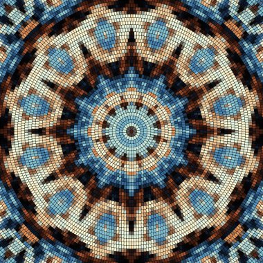 Sorunsuz mozaik sanat desen