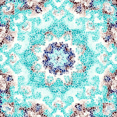 Sorunsuz mozaik sanat desen