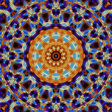 Sorunsuz mozaik sanat desen