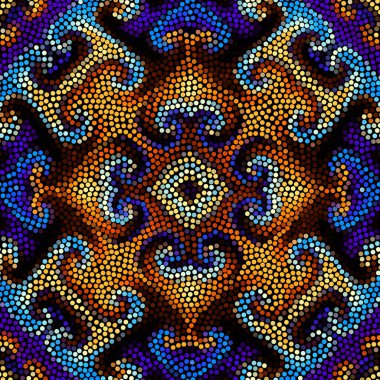 Sorunsuz mozaik sanat desen