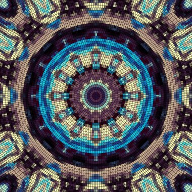 Sorunsuz mozaik sanat desen