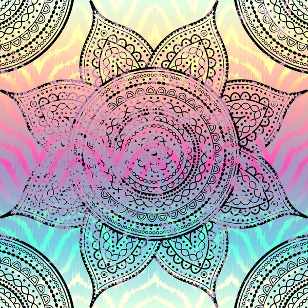 Modèle abstrait de mandala rond — Image vectorielle