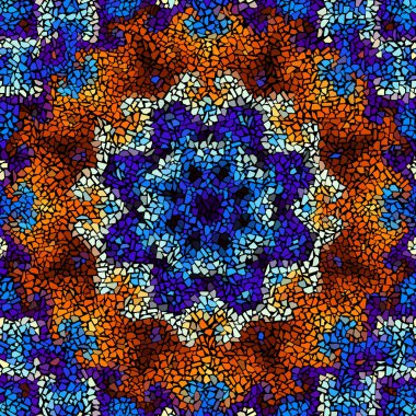 Sorunsuz mozaik sanat desen