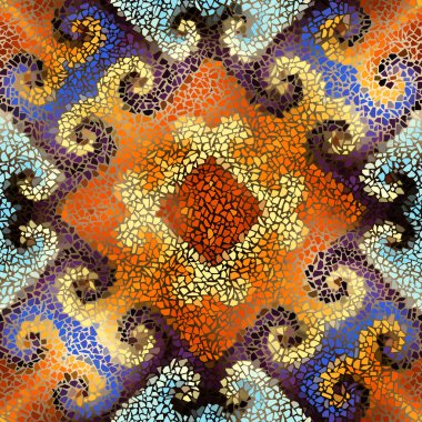 Sorunsuz mozaik sanat desen