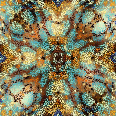 Sorunsuz mozaik sanat desen