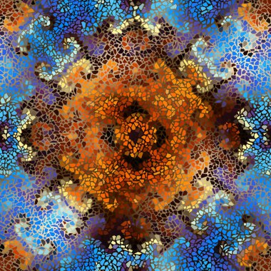 Sorunsuz mozaik sanat desen